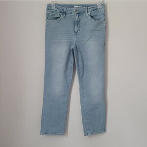 Good American Light Wash Straight Leg Jeans 12/31